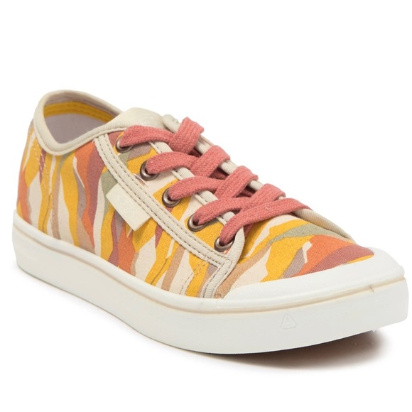 KEEN Elsa Lite Sneaker - Women’s Sz 7 & 8 - Tiger Stripe - Brick Dust/Birch NEW - Picture 1 of 6